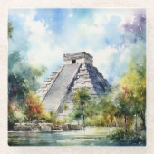 Chichen Itza Glasuntersetzer (Vorderseite)