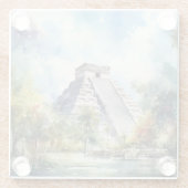 Chichen Itza Glasuntersetzer (Rückseite)