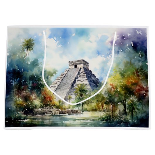 Chichen Itza Große Geschenktüte (Vorderseite)
