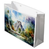 Chichen Itza Große Geschenktüte (Vorderseite Schrägansicht)