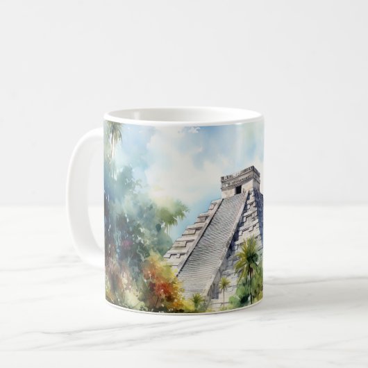 Chichen Itza Kaffeetasse (Vorderseite Links)