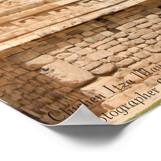 Chichen Itza Mayan Ruins, "The Nonnery" Poster (Ecke)