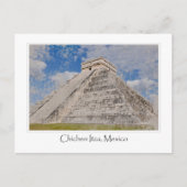 Chichen Itza Mayan Tempel in Mexiko Postkarte (Vorderseite)
