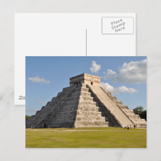 Chichen Itza Mayan Tempel in Mexiko Postkarte (Vorne/Hinten)