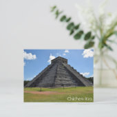 Chichen Itza Mexico Kukulkan Pyramide 7 Wonders Postkarte (Stehend Vorderseite)