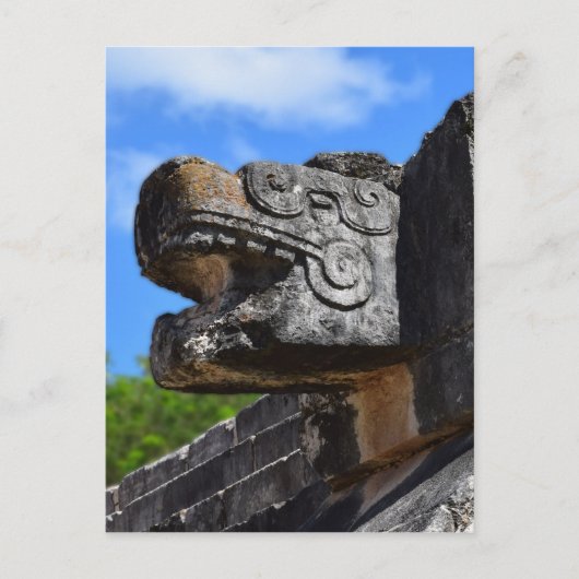 Chichen Itza Mexico Kukulkan Waxaklahun Ubah Kan Postkarte (Vorderseite)