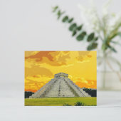 Chichen Itza Mexico Pyramid Antike Architektur Postkarte (Stehend Vorderseite)