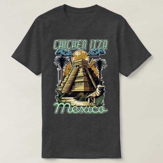 Chichen Itza Mexico Pyramids T-Shirt (Design vorne)