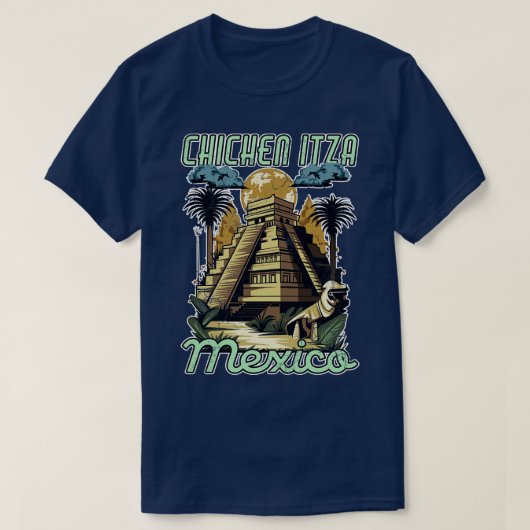Chichen Itza Mexico Pyramids T-Shirt (Design vorne)