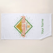 Chichen Itza Mexico Retro Mayan Vintag Yucatan Strandtuch (Vorderseite)