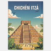 Chichen Itza Mexico Travel Magnet (Vorderseite)