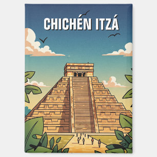 Chichen Itza Mexico Travel Magnet