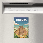 Chichen Itza Mexico Travel Magnet (In Situ (Geschirrspüler))