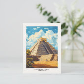 Chichen Itza Mexico Travel Postcard Postkarte (Stehend Vorderseite)