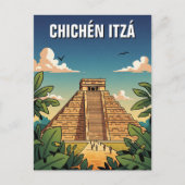 Chichen Itza Mexico Travel Postkarte (Vorderseite)