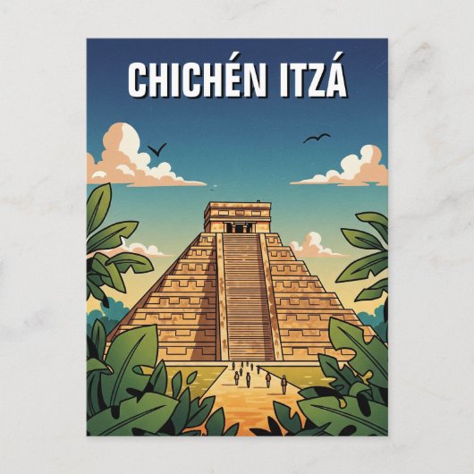 Chichen Itza Mexico Travel Postkarte (Vorderseite)