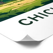 Chichen Itza Mexico Travel Print Poster (Ecke)