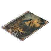 Chichen Itza Mexico Vintage Travel Artwork Notizblock (Linke Seite)