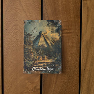 Chichen Itza Mexico Vintage Travel Artwork Postkarte