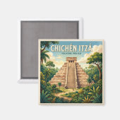 Chichén Itzá Mexiko Magnet (Vorderseite/Rückseite)