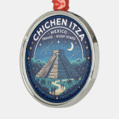 Chichén Itzá Mexiko Ornament Aus Metall (Links)