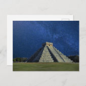 Chichen Itza, Mexiko, Pyramide Postkarte (Vorne/Hinten)