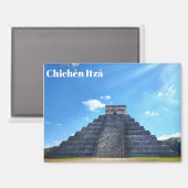 Chichén Itzá Mexiko Souvenir Magnet (Vorderseite/Rückseite)