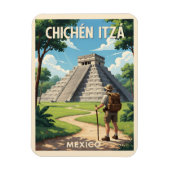 Chichén Itzá Mexiko – Tempel von Kukulcán Magnet (Vertikal)