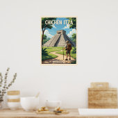 Chichén Itzá Mexiko – Tempel von Kukulcán Poster (Küche)