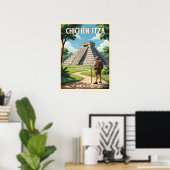 Chichén Itzá Mexiko – Tempel von Kukulcán Poster (Heimbüro)