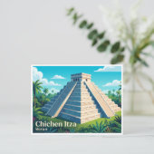 Chichen Itza Piste Mexiko Postkarte (Stehend Vorderseite)
