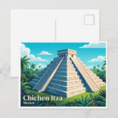 Chichen Itza Piste Mexiko Postkarte (Vorne/Hinten)