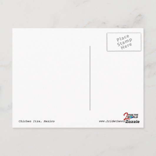 Chichén Itzá Postcard Postkarte (Rückseite)
