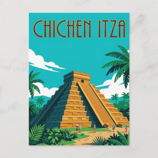 Chichén Itzá Postkarte (Vorderseite)