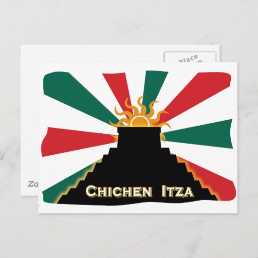 Chichen Itza Postkarte (Vorne/Hinten)