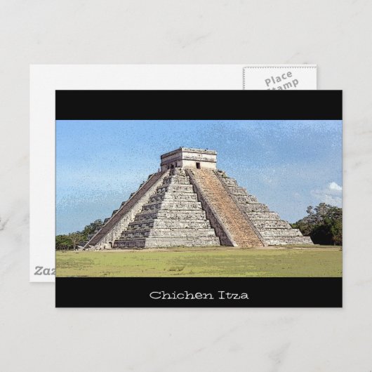 Chichen Itza Postkarte (Vorne/Hinten)