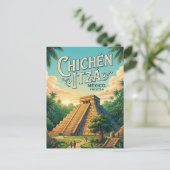 Chichén Itzá Postkarte (Stehend Vorderseite)