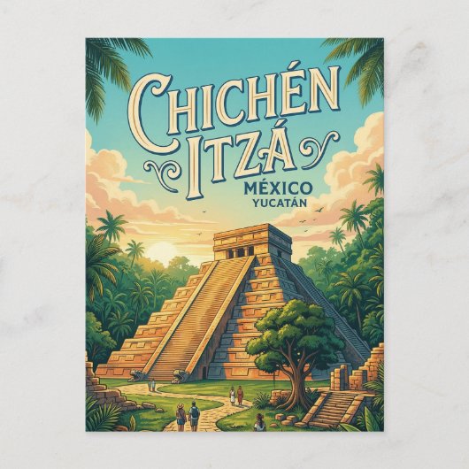 Chichén Itzá Postkarte (Vorderseite)