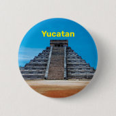 Chichen Itza Pyramid Button-Taste Button (Vorderseite)