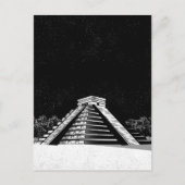 Chichen Itza Pyramide und Nacht Postkarte (Vorderseite)