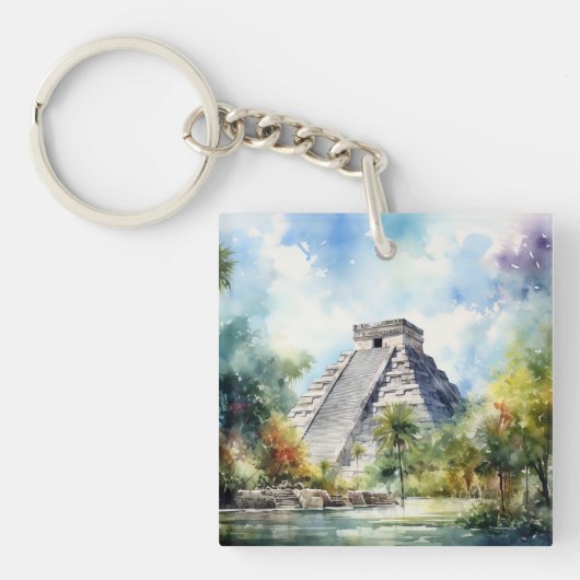 Chichen Itza Schlüsselanhänger (Vorderseite)