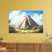 Chichen Itza, Stretched Canvas Print Leinwanddruck (Insitu (Wohnzimmer))
