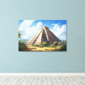 Chichen Itza, Stretched Canvas Print Leinwanddruck (Insitu (Holzboden))