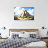 Chichen Itza, Stretched Canvas Print Leinwanddruck (Insitu (Schlafzimmer))