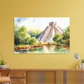 Chichen Itza, Stretched Canvas Print Leinwanddruck (Insitu (Wohnzimmer))