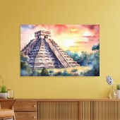 Chichen Itza, Stretched Canvas Print Leinwanddruck (Insitu (Wohnzimmer))