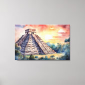 Chichen Itza, Stretched Canvas Print Leinwanddruck (Vorderseite)