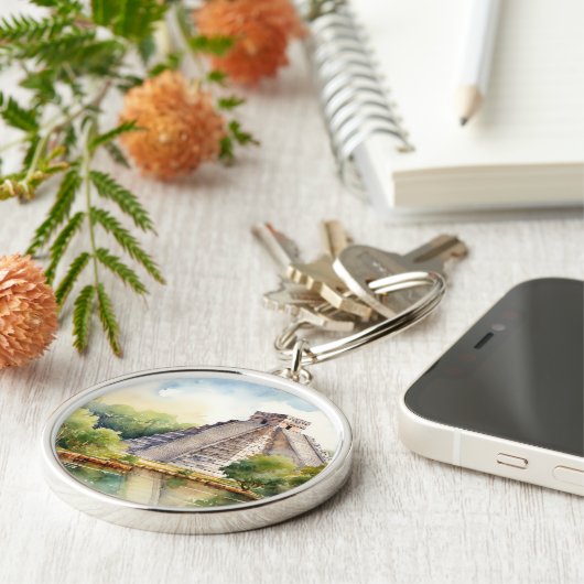 Chichen Itza, Stretched Schlüsselanhänger (Seite)