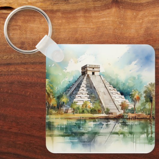 Chichen Itza, Stretched Schlüsselanhänger (Vorderseite)