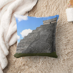 Chichen Itza Tempel von Kukulcan, Südwestansicht Kissen